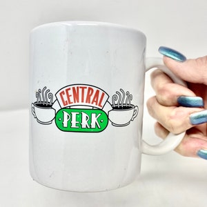 FRIENDS Central Perk White Ceramic 14oz Coffee/Tea Mug Cup Novelty Mug Collections