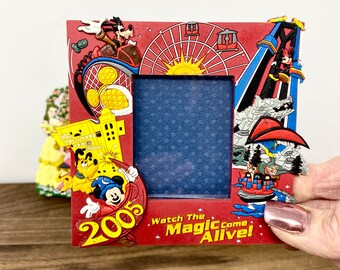ディズニーランド50周年記念フォトフレームマグネット、ディズニー