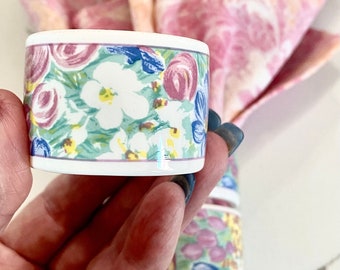 Vintage Keramik Serviettenringe - Frühling Ostern Dekor, 4er Set