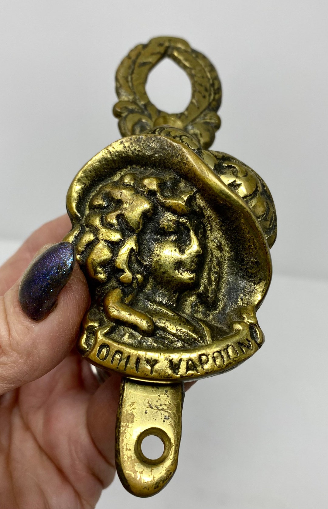 Brass Door Knocker Charles Dickens Character Dolly Varden Novel Barnaby