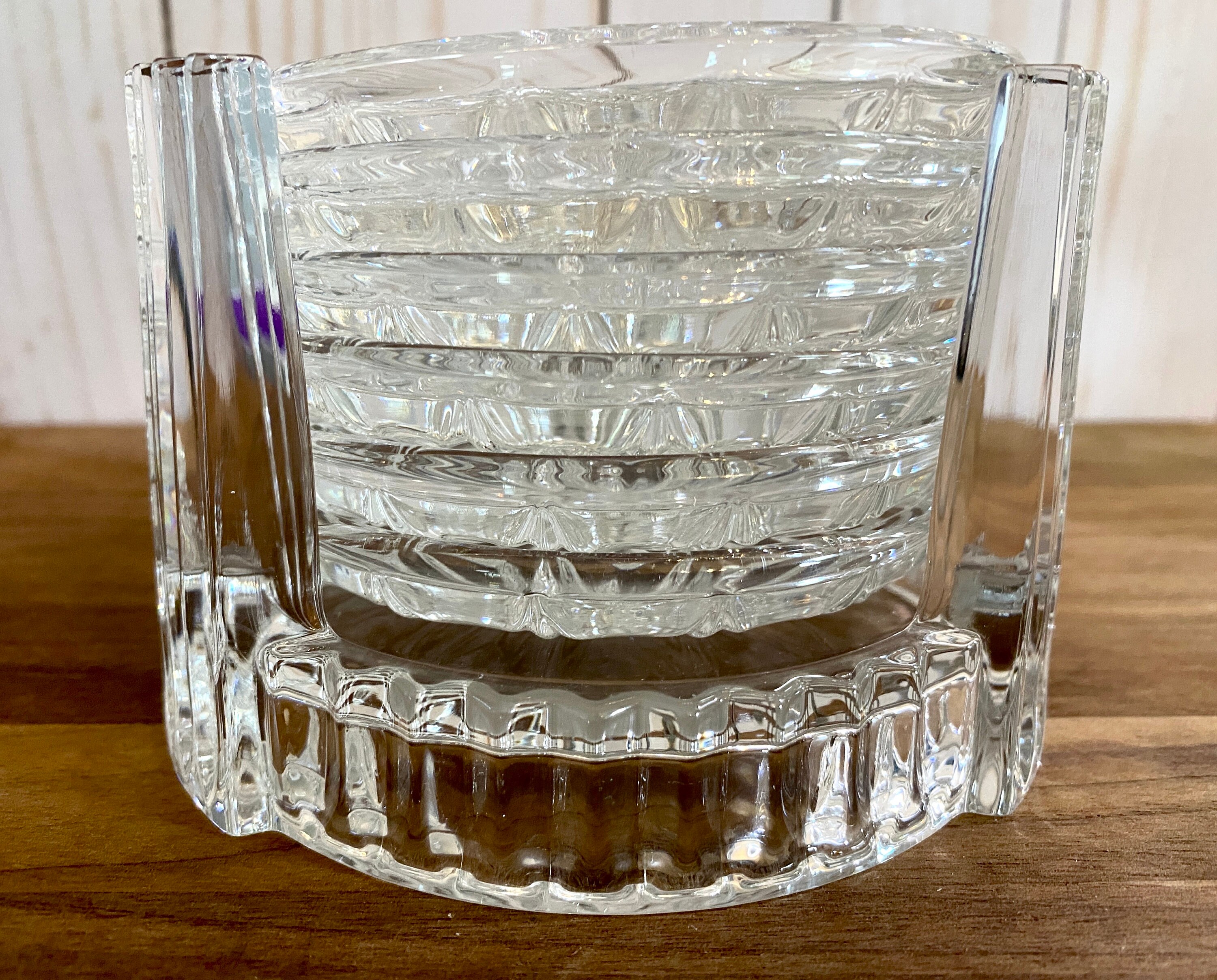 ウォーターフォード マーキス クリスタル コースター＆ホルダー：7点