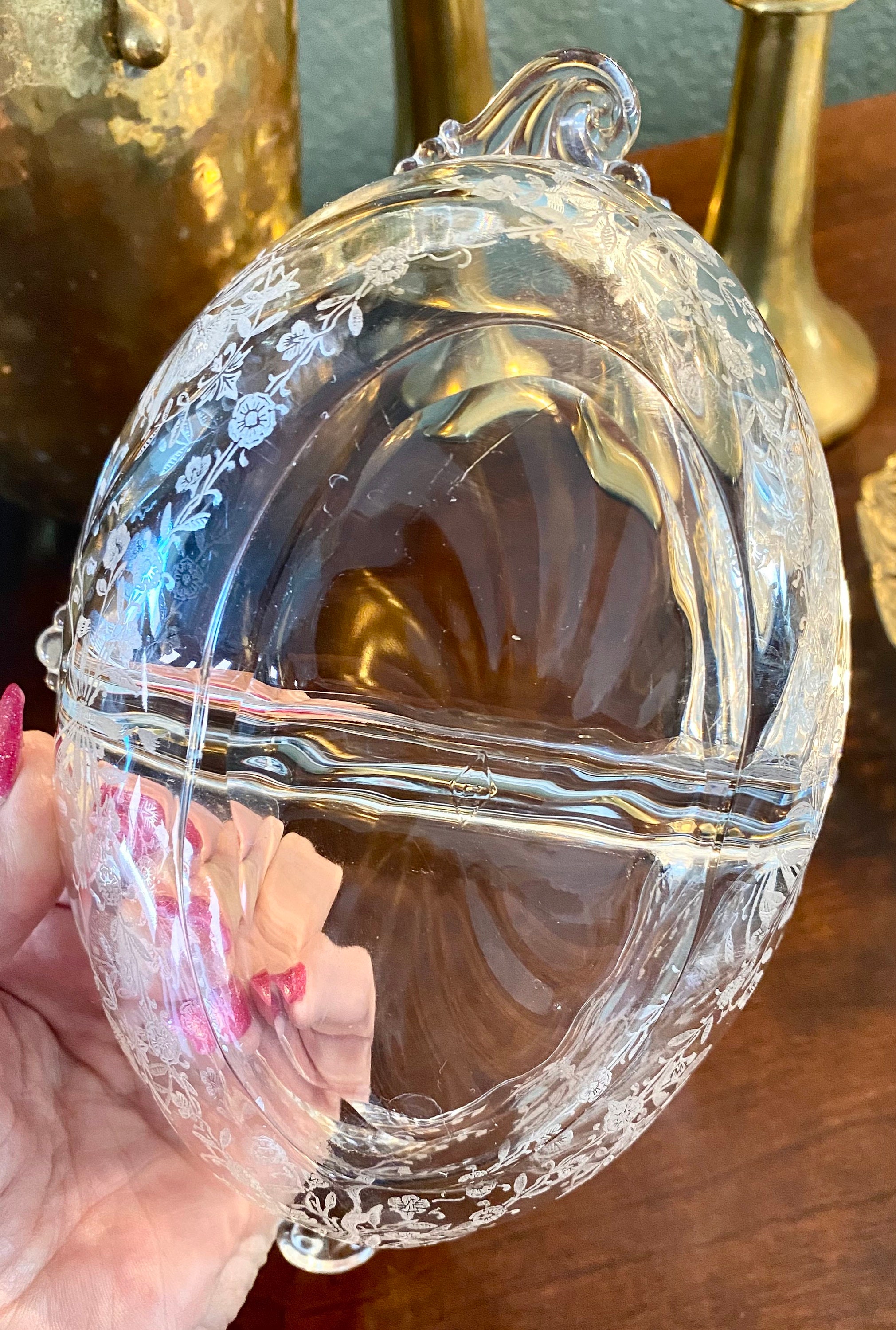 ヘイシー社　Heisey Orchid オーキッド　ボウルとグラス　エレガント ヘイシー社 Heisey Orchid オーキッド ボウルとグラス エレガント