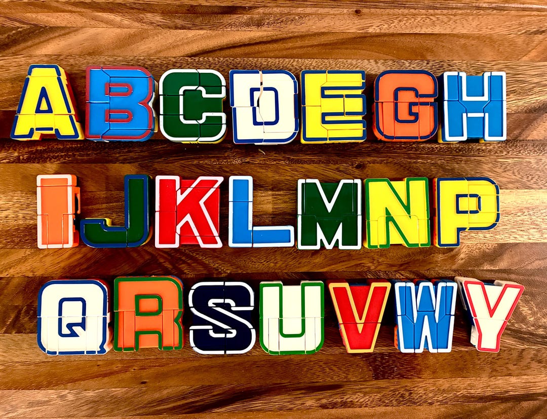 Vintage Alphabots Alpha Bots Transformers Letters Alphabet Set of 21 - Etsy