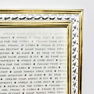 Silver & Gold Braided Picture Frame: 5x7 Vintage Decor