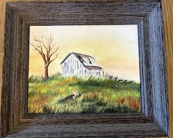 Framed Vintage Artwork Country Farmhouse Cottagecore Decor