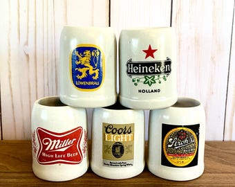 ビールジョッキ ミニ ヴィンテージビールジョッキ ミニストーンウェア 2.5インチ