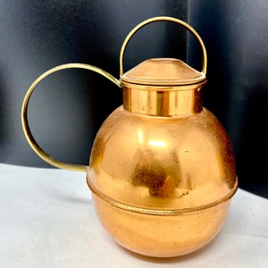 Vintage Copper Pitcher Decorative Vase Pitcher 6” Made in England Copper Brass Decor