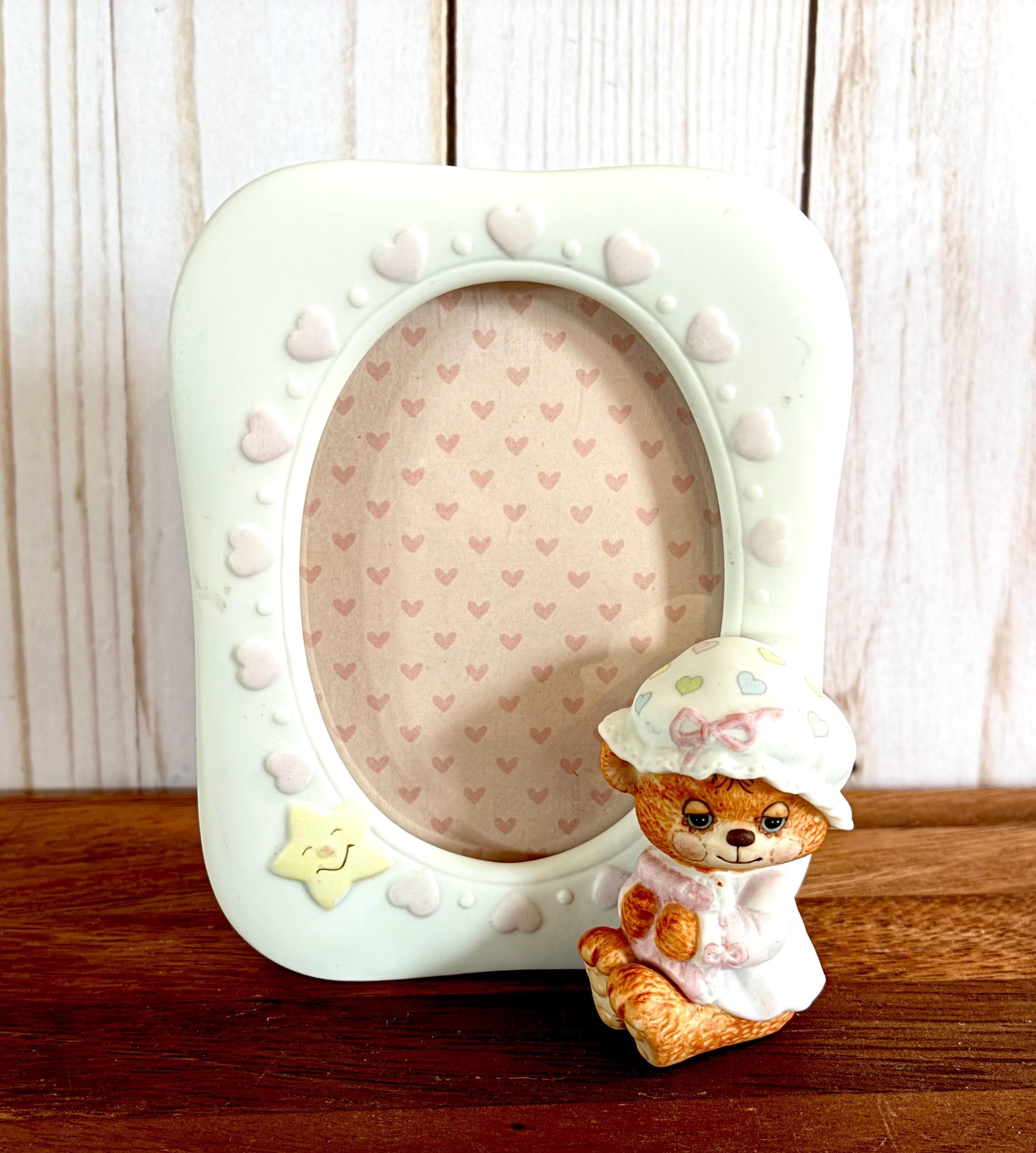 Vintage Ceramic Bear Picture Frame - Etsy