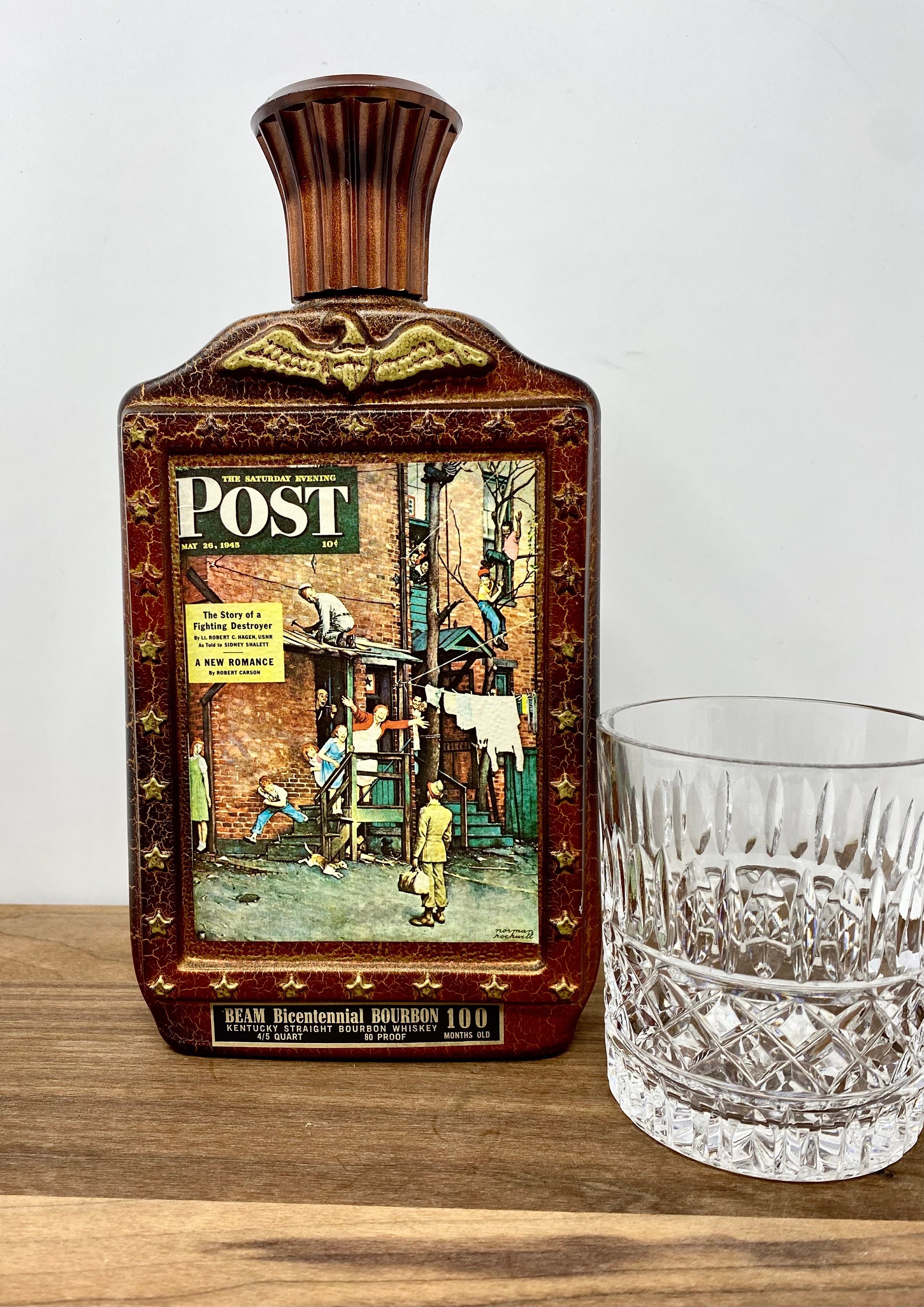 オープニング 大放出セール Jim Rockwell Norman Decanter Bourbon Bicentennial 1976 Beam ウイスキー