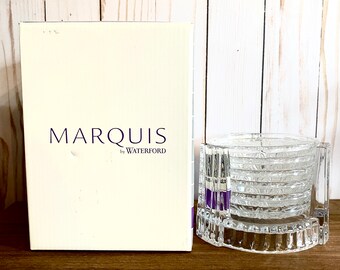Porta-diamanti Waterford Crystal Marquis, set da 7 pezzi, con penna stilografica NIB