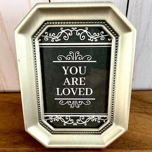 Mini Silver Tone Metal 2” x 3” Photo Frame with Beaded Trim Tabletop Picture Frame