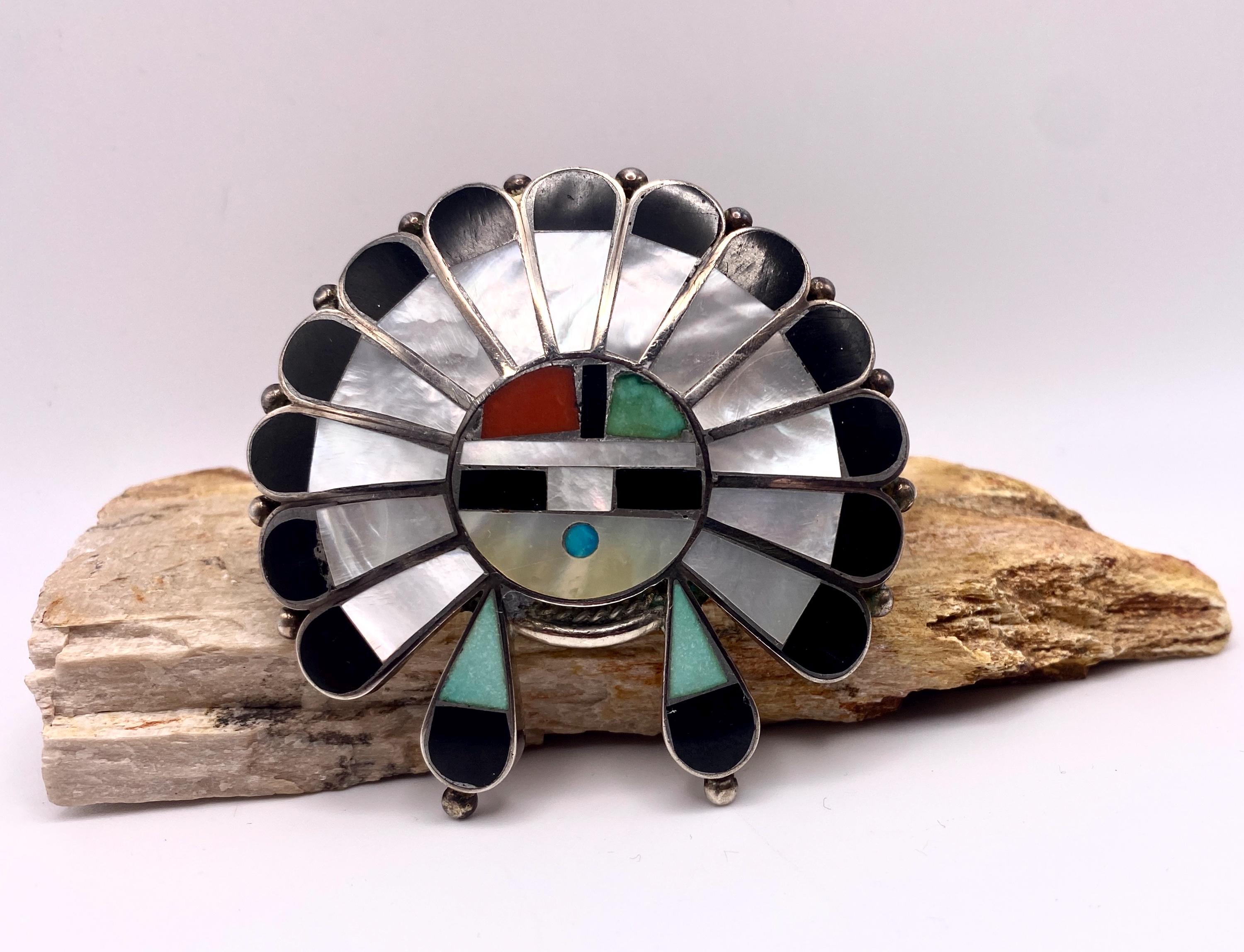Zuni Sunface Pendant - Etsy Zuni Sunface Pendant - Etsy