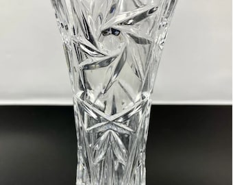 Vintage LENOX Fine Crystal Star Bud Vase 4” Tall Clear Cut Glass Vase