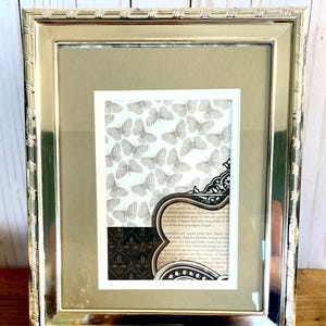 Silver Plated Bamboo Style Picture Frame: 8x10 or 5x7 Matted Photo Frame