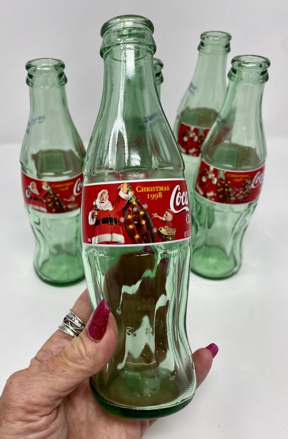 アンティーク雑貨 Coca-Cola Vintage 1998 Coca Cola Christmas Bottle: 8 Oz MCM Bar Decor - Etsy