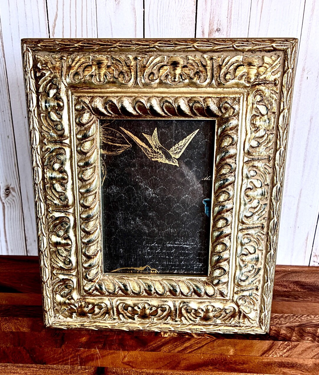 Ornate Rococo Style Gold Wooden Photo Frame: (5x7) - Etsy