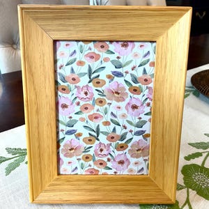 Blonde Briarwood Multi Photos Picture Frame Tabletop or Wall Mount