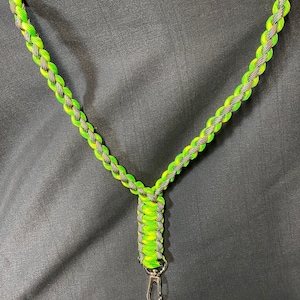 Paracord Round Braid Lanyard w/ Cobra Weave 2 Color