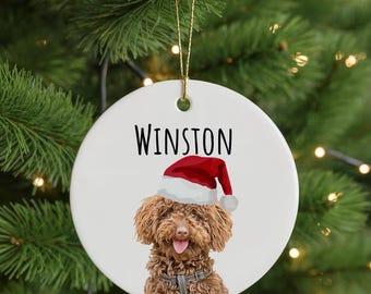 Custom Pet Photo Ornament + Name Custom Ornament Christmas Dog Ornament Personalized Dog Ornament Custom Dog