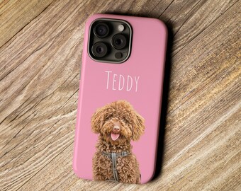 Custom Pet Phone Case Using Pet Photo + Name Custom Dog Phone Case Custom Cat Phone Case Personalized Phone Case Cat iPhone Case