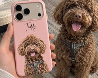 Custom Pet Phone Case Using Pet Photo + Name Custom Dog iPhone Case Custom Cat Phone Case Personalized Phone Case Cat iPhone Case