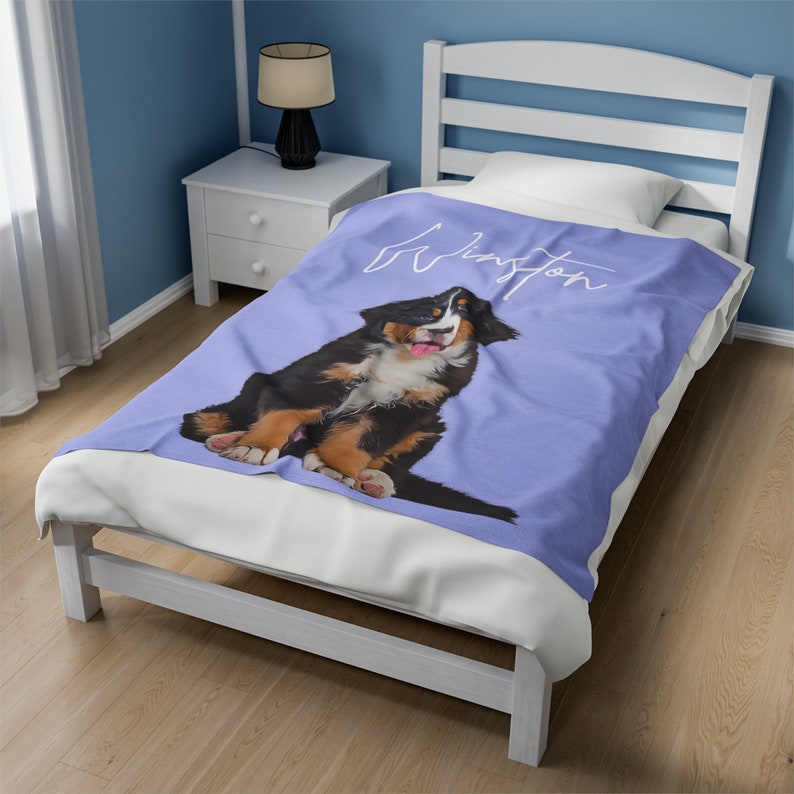 Personalized Pet Blanket Using Pet Photo + Name Custom Dog Blanket Cat ...