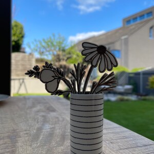 Zubehörteile Geburtstagsbrettchen / Wildblumen