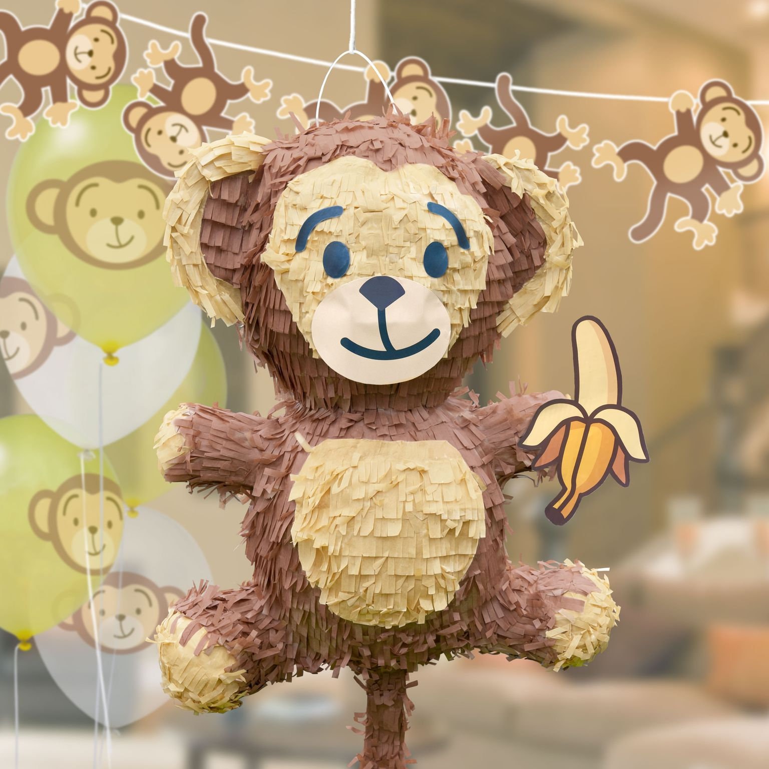 Piñata Monkey for Children's Parties Etsy