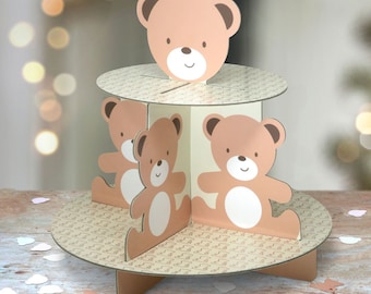 Party Cake/Food Stand Teddy Bear Themed 2 Tier