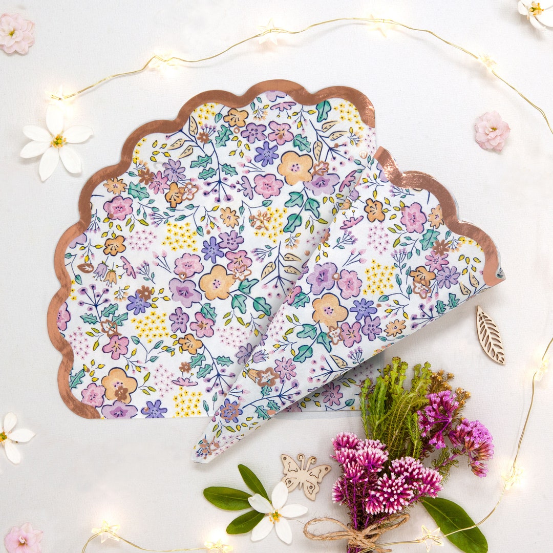 thumbnail image 2 of Coton Colors Deco Golden Scallop Cocktail Napkins, Set Of 4 2 of 12