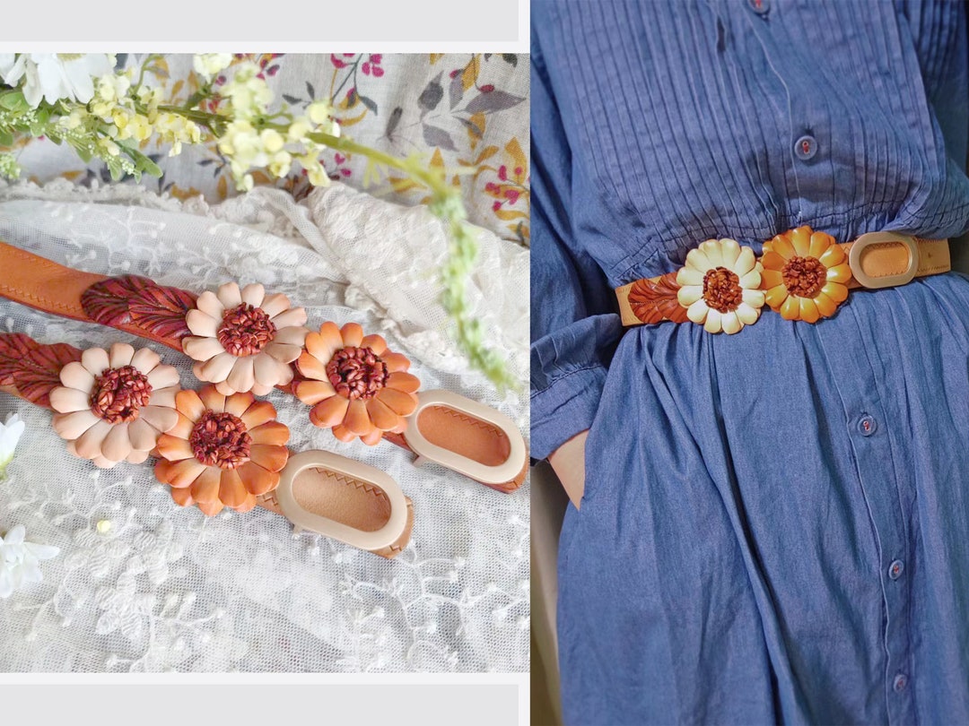 Hooey - Womens Senorita 1.5 Cactus Blossom Filigree Leather Belt With & Hand Painted Accents main image 0