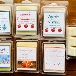 Soy Wax Melts/Strong WAX MELTS/Choose Your Scents/Soy Wax Tarts/Clamshell Tarts/100% Soy Wax Melts/Hand Poured/Home and Living/Wax Melts