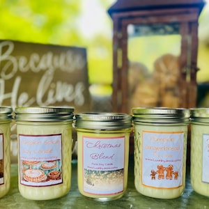 Black/ 8 oz. Amber Jar Soy Wax Candles/No Labels/Soy Wax/12 Pack/Wholesale Candles/Bulk/Resell/ Bridal Shower Gifts/ Wedding Gifts/Christmas