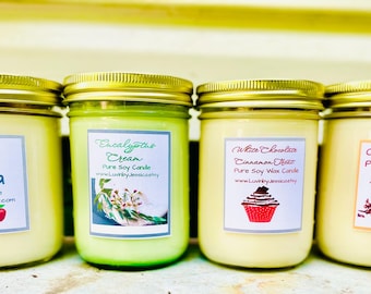 Herbstliche Sojakerze: Handgemachtes Raumduft Geschenk
