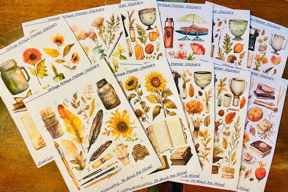 Floral Christian Bible Journaling Stickers: Planner & Bible Study