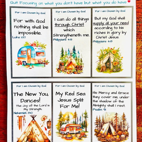 Bible Verse Planner Stickers: Scripture Study, Journaling Supplies