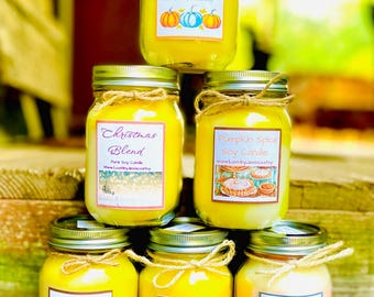 Pumpkin/Fall Candle/Mom Gift/Gift for Her/Fall Decor/Pumpkin Spice Candle/Christmas Gift/Mother&#39;s Day Gift/Birthday Gift/Teacher Gift/