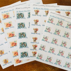 Pegatinas para planificador de estudios bíblicos/Kit para llevar un diario bíblico/Pegatinas bíblicas/Pegatinas para planificador/Diario bíblico/Regalo para ella/Regalo para mamá/Regalo para el Día de la Madre