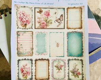 Floral Bible Journaling Stickers, Scripture Planner Stickers
