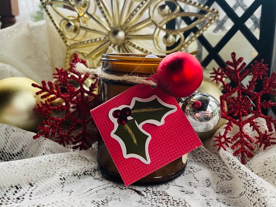 Velas aromáticas hechas a mano de Navidad, regalos personalizados