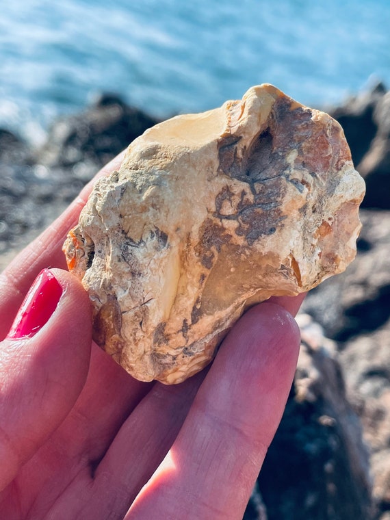 White amber stone sale