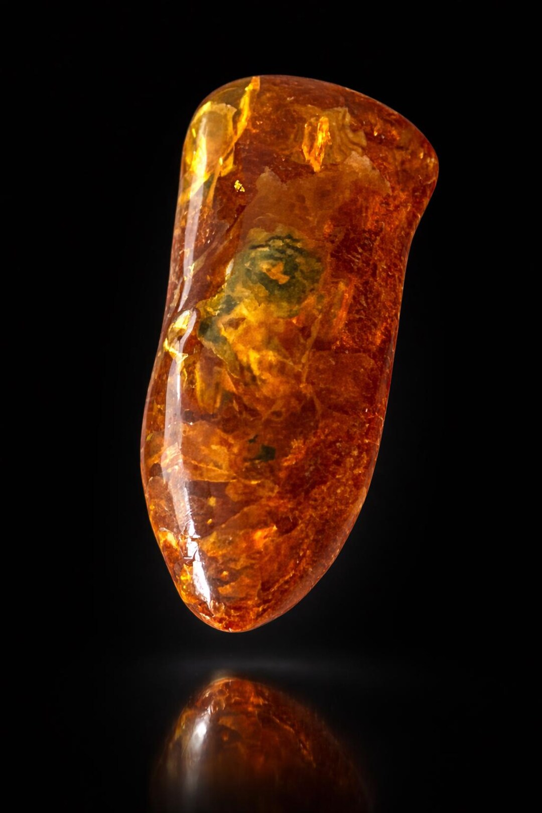 Raw Baltic Amber With Fossil Tree Bark Inside 13g, Natural Honey Amber ...