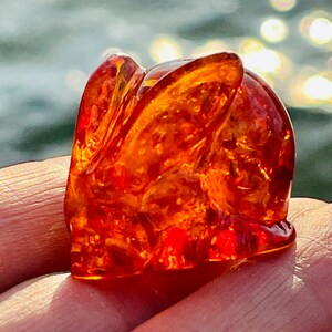 Best Amber Rabbit , Carved Amber Rabbit, Year of the Rabbit , Best Gift ...