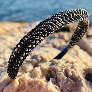 Vintage Silver Braided Bracelet, Unique braided bracelet, Vintage silver bracelet, Braided Bracelet for Man, Adjustable bracelet