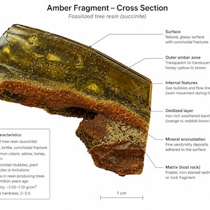 Raw Green Baltic Amber Specimen, Fossil Moss Inclusions, Natural Stone (35.6g)