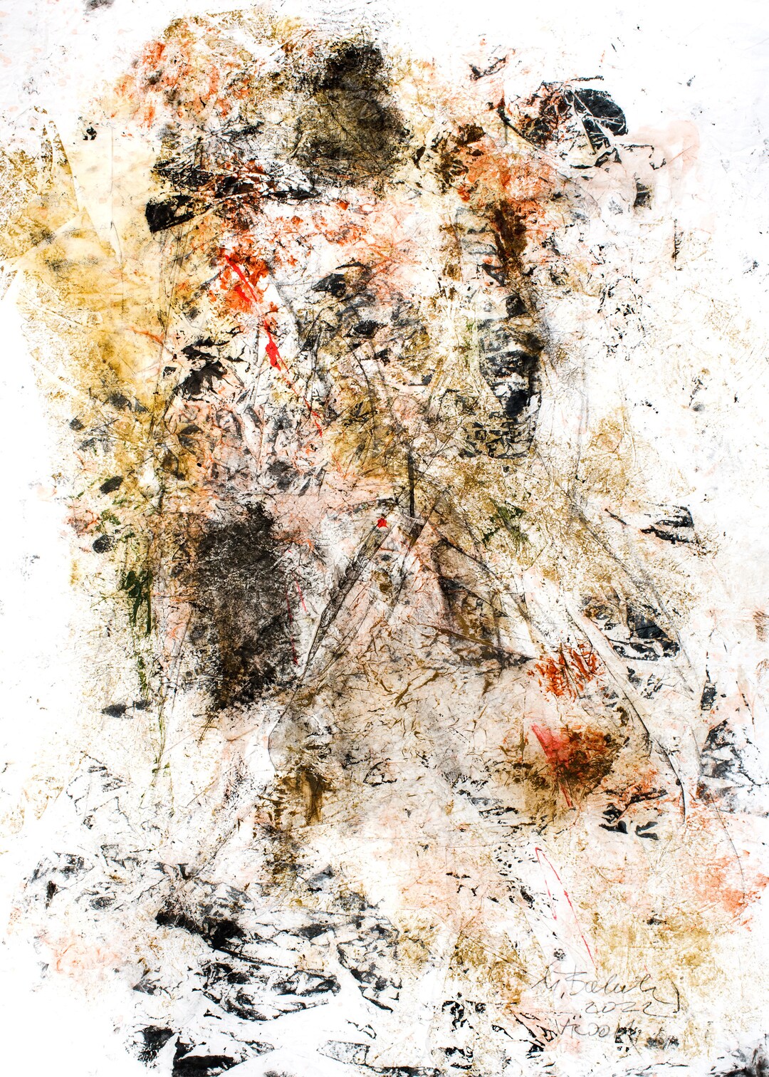 Fine Art Print of Monotype Abstract Art Contemporary Art - Etsy Australia