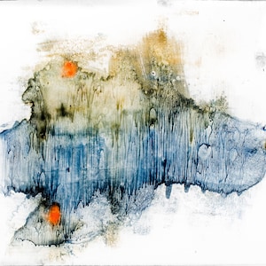 Fine art print of  monotype, abstract art, contemporary art