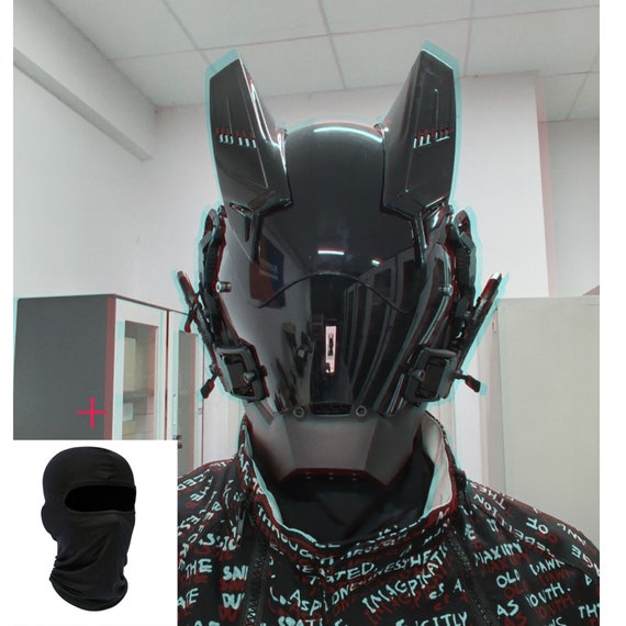 Cyberpunk Half-face Mask Ninja Protective Gear Mask Shooting Cosplay Props
