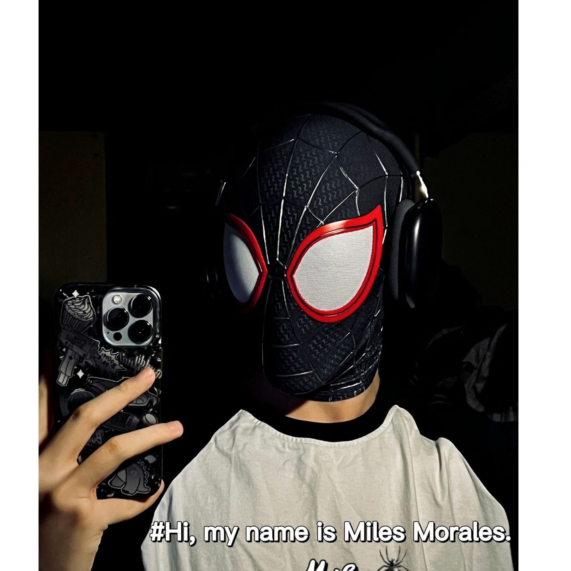 Déguisement Miles Morales T.R.A.C.K blanc jeu PS5 - Spider Shop