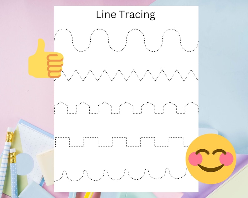 Pre Handwriting Line Tracing Worksheets, Preschool Worksheet ...